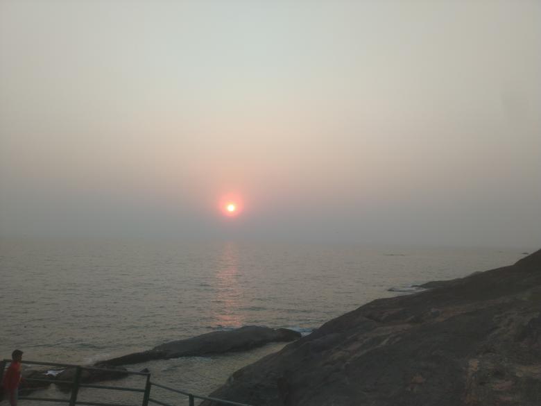 Free stock image of Sunset at Sea created by Nagabhushan Biliangadi