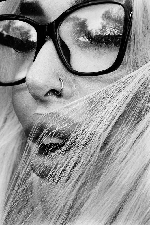Free stock image of Female with glasses created by Alexander Krivitskiy