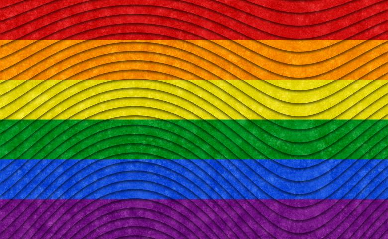 Free stock image of Velvet Wave Flag - LGBT Rainbow created by Nicolas Raymond