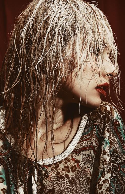 Free stock image of Female profile created by Alexander Krivitskiy
