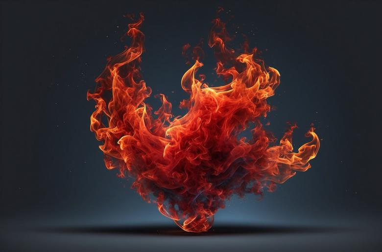 Free stock image of Red fire flame with smoke. Ai generative created by Hamza Azeem 