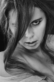 Free Stock Photo of Intense woman