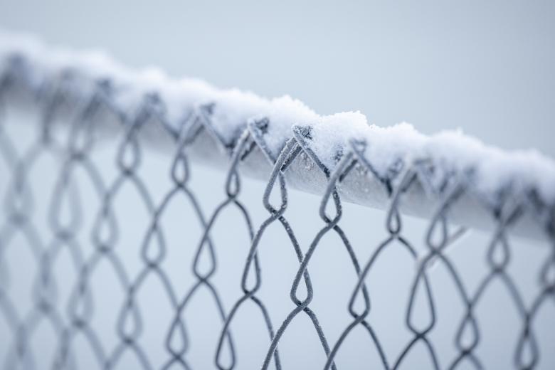 Free stock image of Frost on fence created by Matt Bango