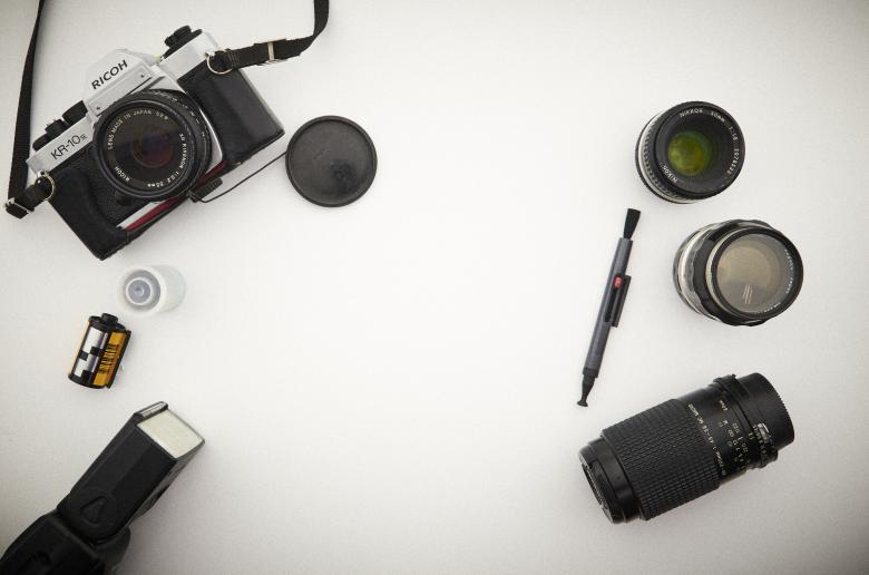 Free stock image of Photography gear flatlay created by Top Down Tech