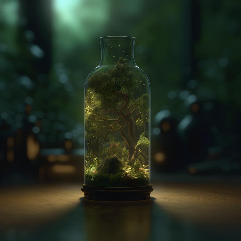 Free stock image of Forest in a Bottle created by Ana Paula Sarmanho Spohr