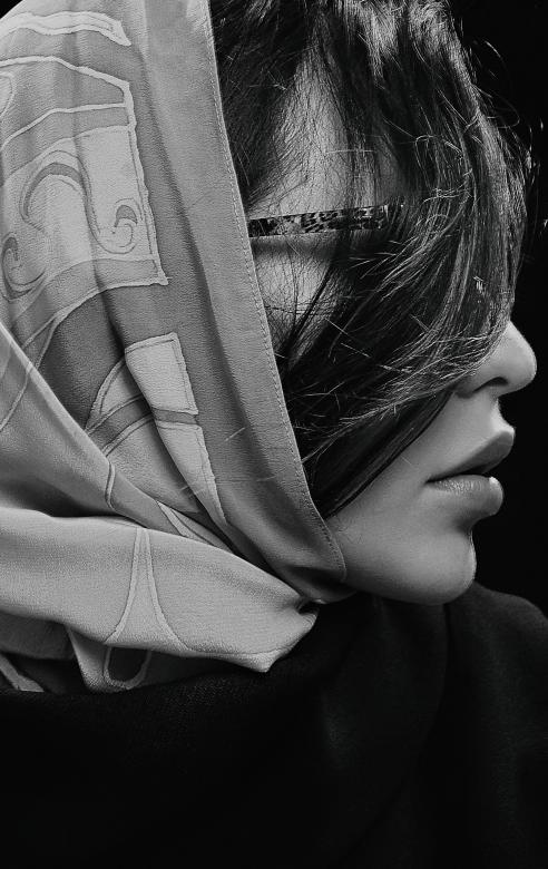 Free stock image of Woman in scarf created by Alexander Krivitskiy