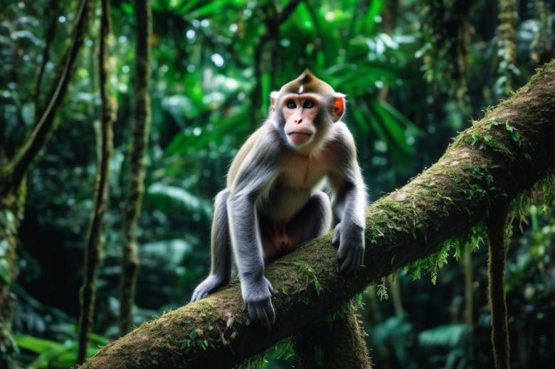 Free stock image of Monkey in the jungle created by Ari Rakhmansyah