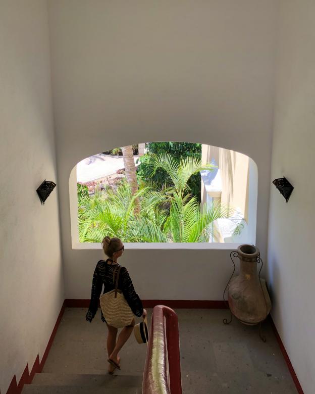 Free stock image of Woman in stairwell created by Matt Bango