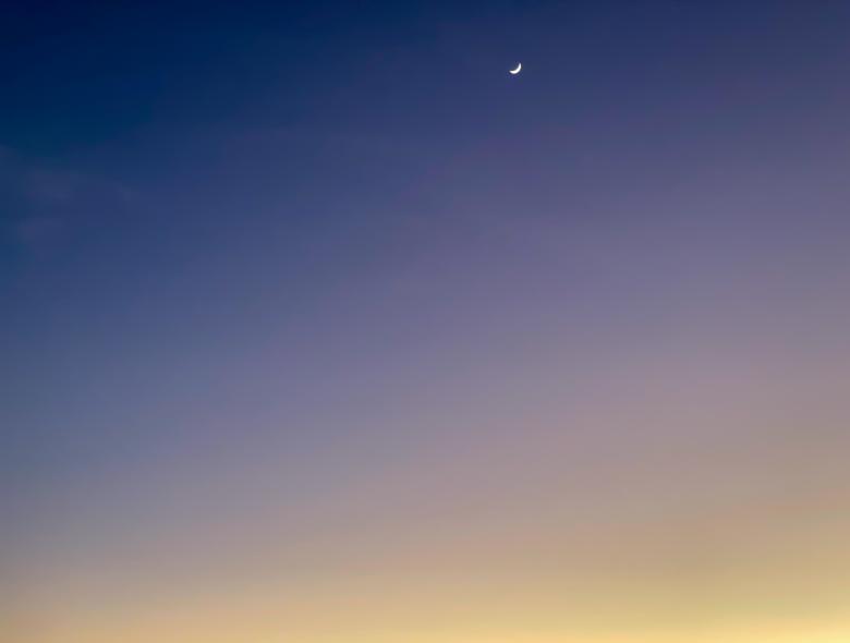 Free stock image of Dusk moon sunset created by Matt Bango