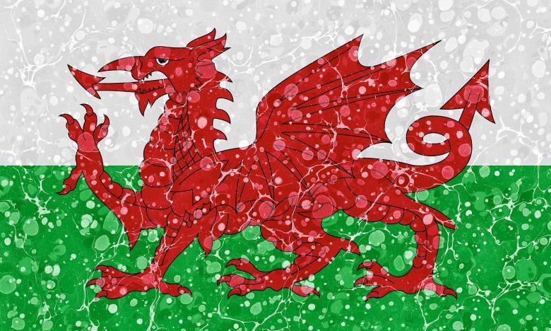 Free stock image of Marbled Flag - Wales created by Nicolas Raymond