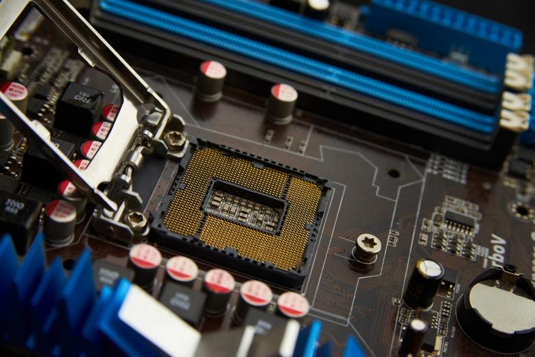Free stock image of Computer motherboard created by Lenharth Systems
