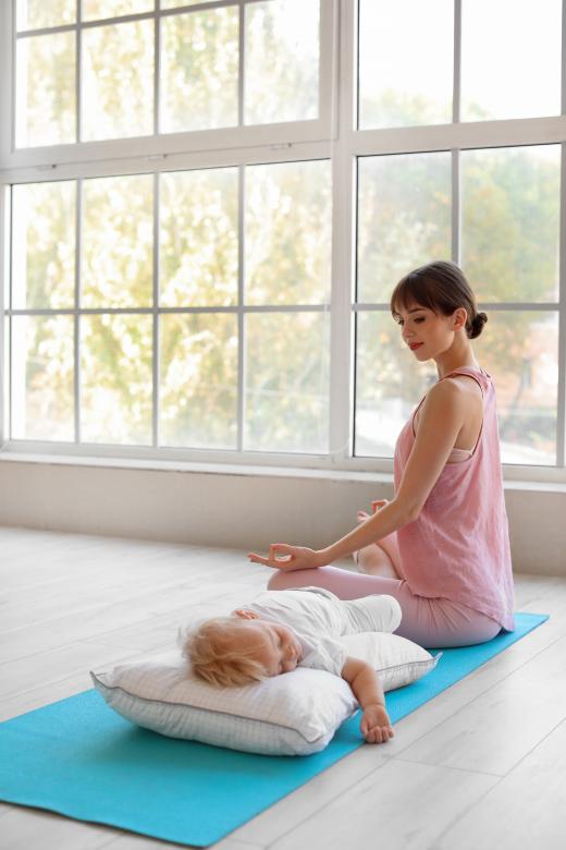 Free stock image of Yoga mom and child created by Yoga