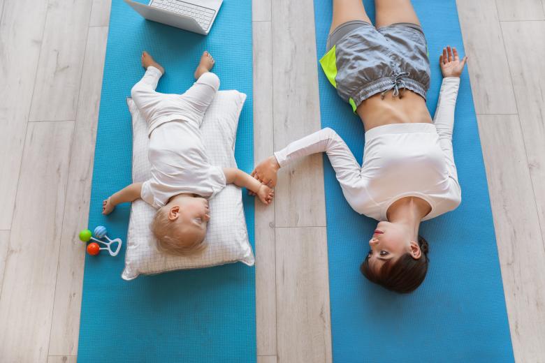 Free stock image of Yoga Mom and Child created by Yoga