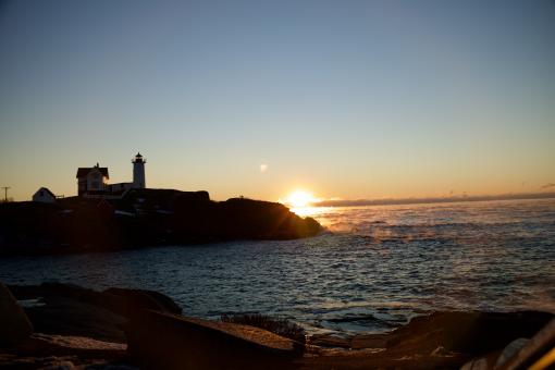 Free Stock Photo of Lighthouse Sunset