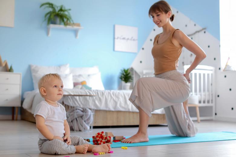Free stock image of Yoga mother and child created by Yoga