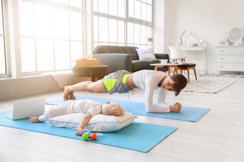 Free stock image of Yoga mom and child created by Yoga