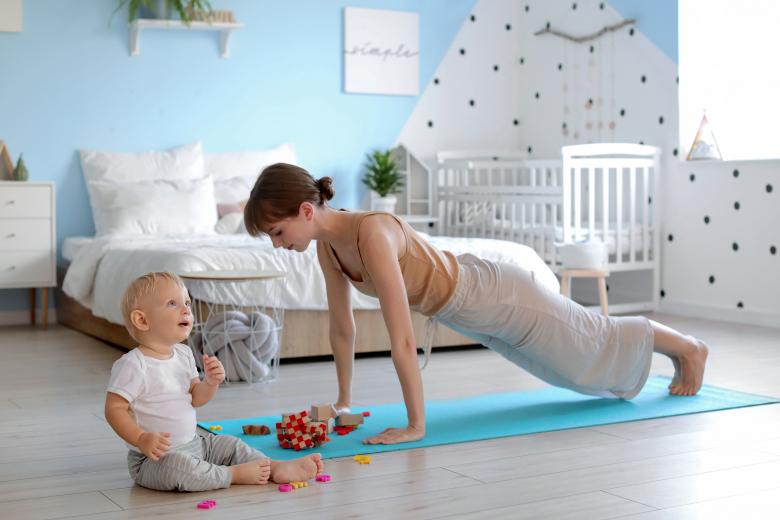 Free stock image of Yoga mom  and child created by Yoga