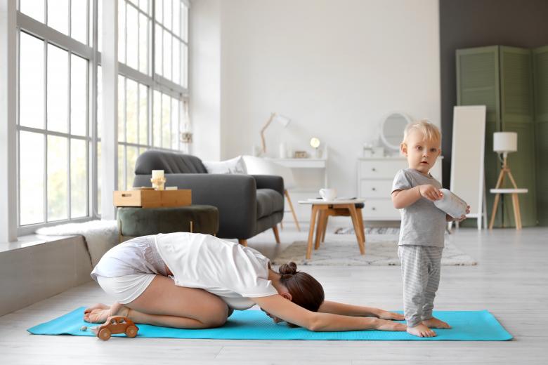 Free stock image of Yoga mom  and child created by Yoga