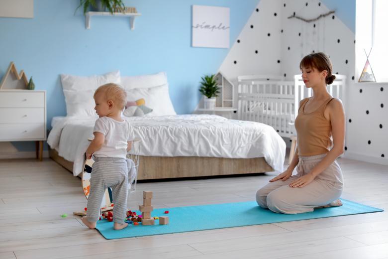 Free stock image of Yoga mom and child created by Yoga