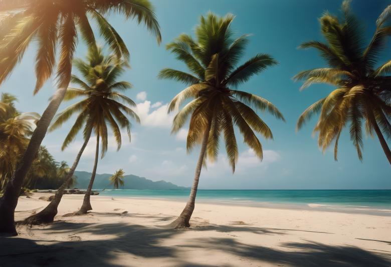 Free stock image of Palm trees beach created by StayWeird