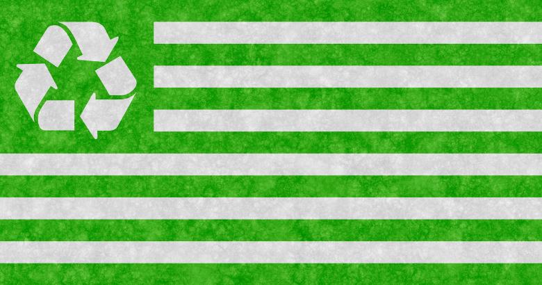 Free stock image of Velvet Recycling Flag created by Nicolas Raymond