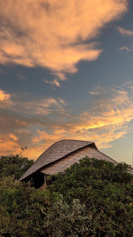 Free stock image of Sunset over building created by Giridharan Sekeran