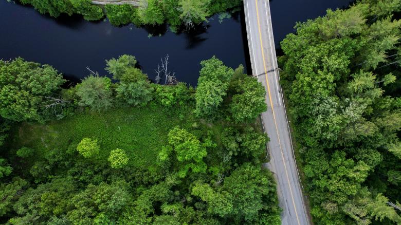 Free stock image of Rural road aerial created by JJ Sky
