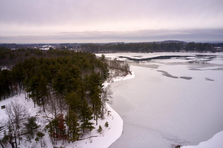 Free stock image of Frozen Pond Landscape created by JJ Sky