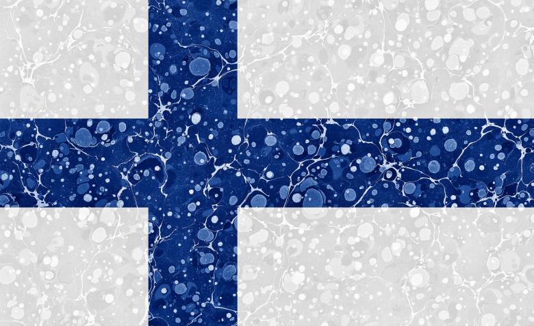 Free stock image of Marbled Flag - Finland created by Nicolas Raymond