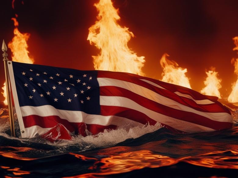 Free stock image of Burning Flag created by Elisa Jhon - PhotoGrapher