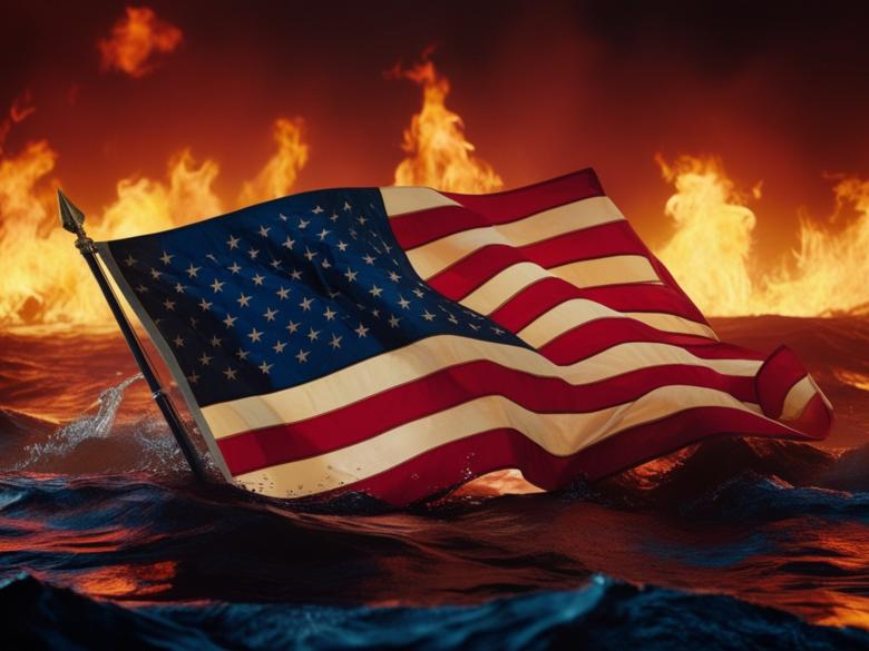 Free stock image of Burning Flag Concept created by Elisa Jhon - PhotoGrapher