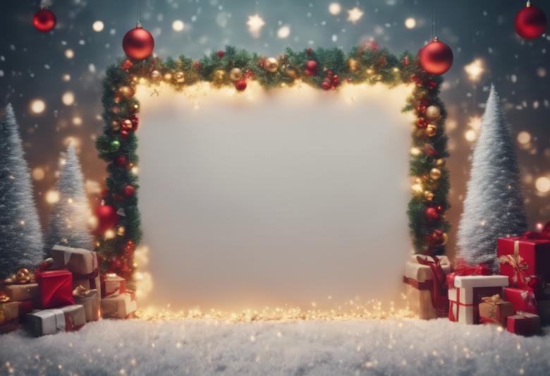 Free stock image of Merry Christmas Background With Blank Space in the Middle created by StayWeird