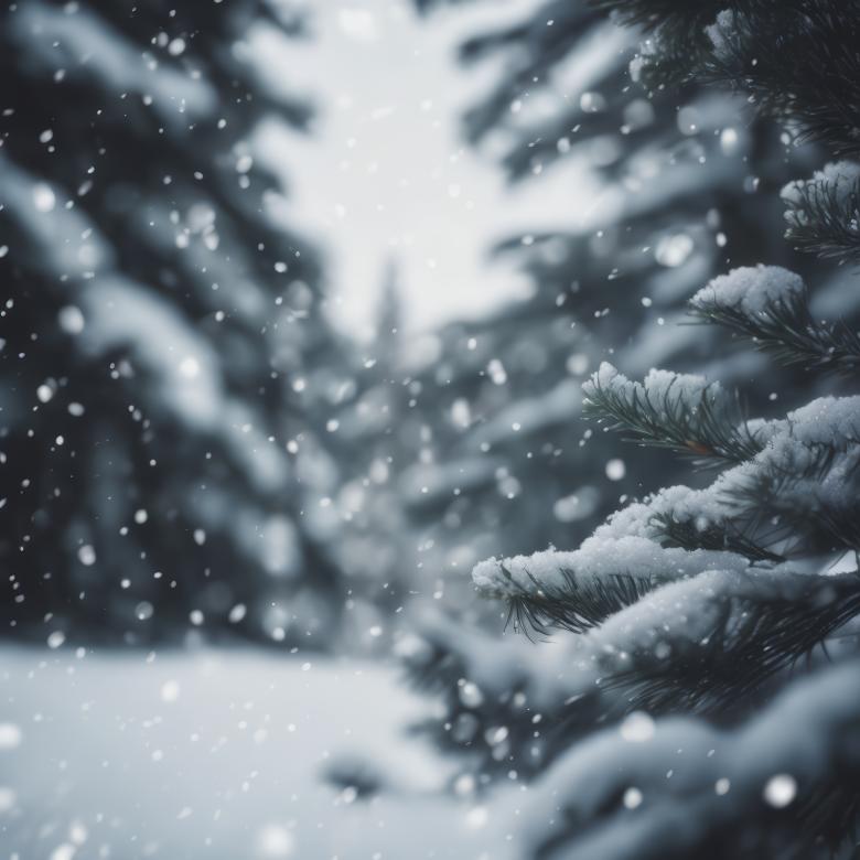 Free stock image of Snow Fell on the Pine Trees for Winter Background created by StayWeird