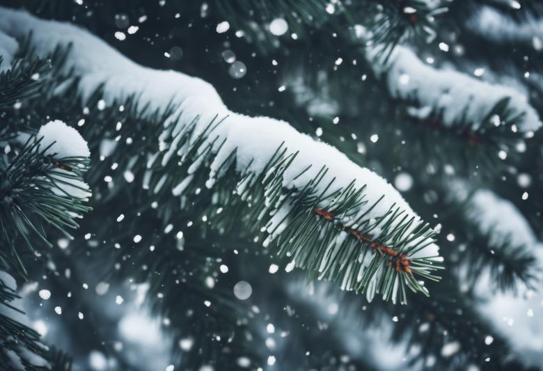 Free stock image of Snow Fell on the Pine Trees for Winter Background created by StayWeird