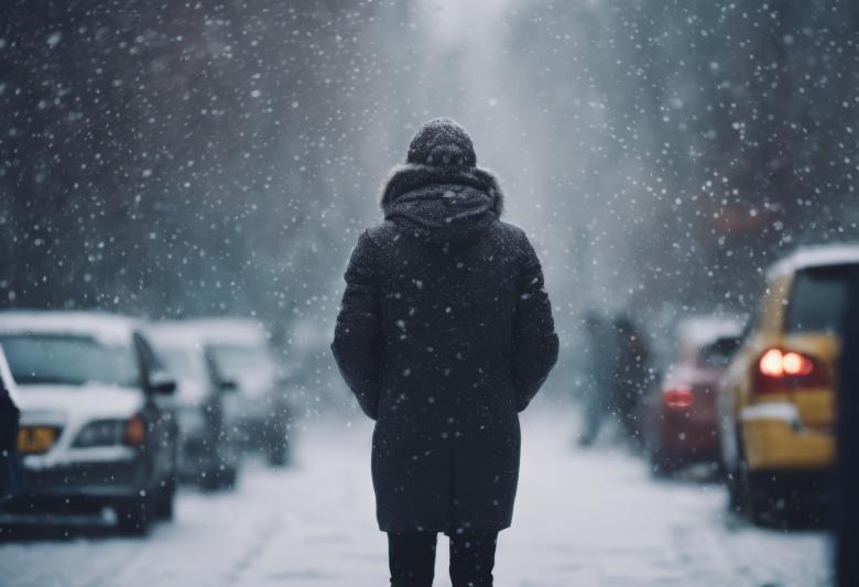 Free stock image of Snow Falls on a Person for Winter Background created by StayWeird
