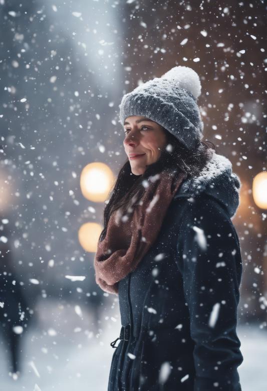 Free stock image of Snow Falls on a Person for Winter Background created by StayWeird
