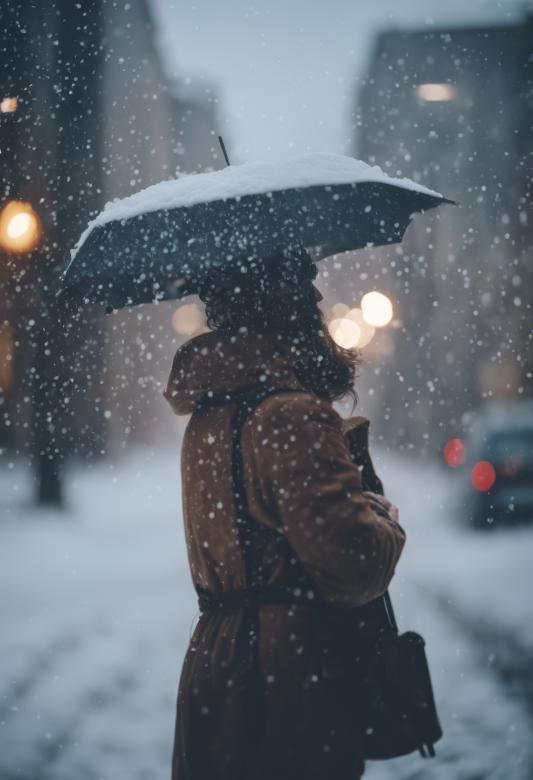 Free stock image of Snow Falls on a Person for Winter Background created by StayWeird