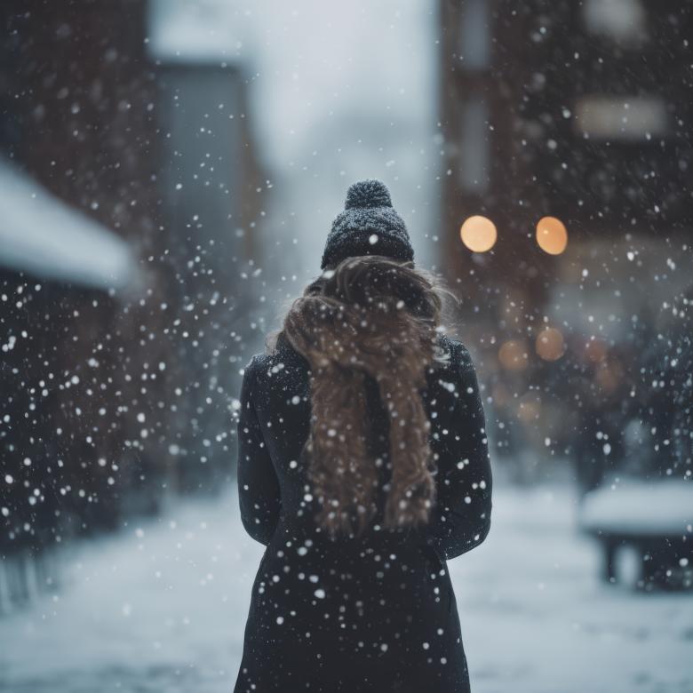 Free stock image of Snow Falls on a Person for Winter Background created by StayWeird