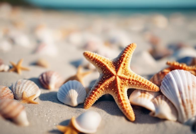 Free stock image of Starfish and Shells on the Beach created by StayWeird