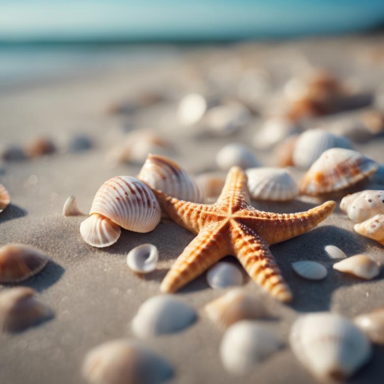 Free stock image of Starfish and Shells on the Beach created by StayWeird