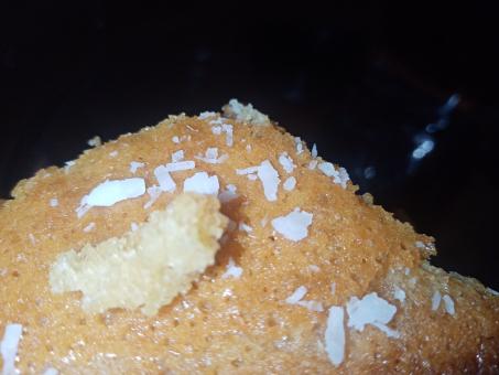 Sponge cake close-up 