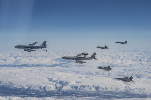 U.S. Air Force F-15C Eagles, assigned to Calif.