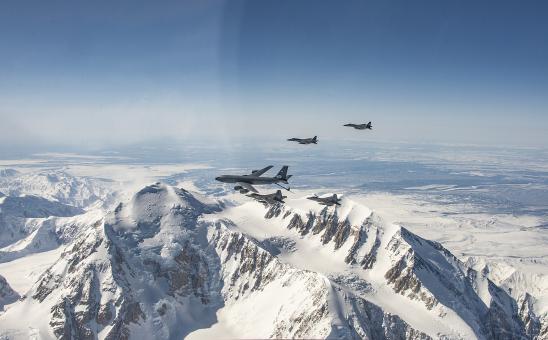 U.S. Air Force F-15C Eagles, assigned to Calif