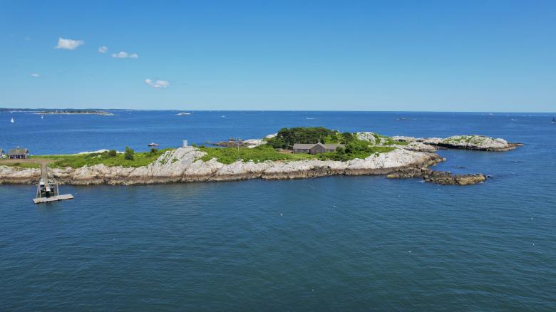 Free stock image of Ocean island aerial created by JJ Sky