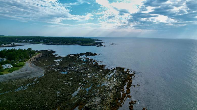 Free stock image of Coastal ocean aerial created by JJ Sky