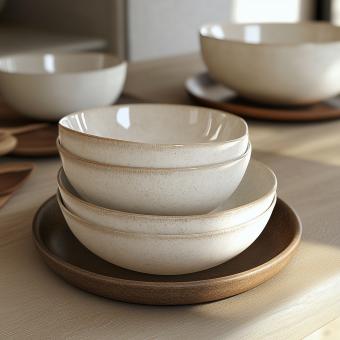 White bowl in kitchen