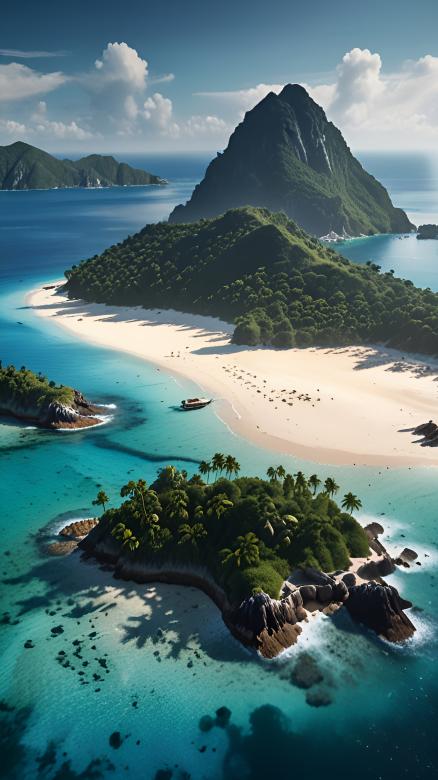 Free stock image of Island landscape created by Infinity Focus