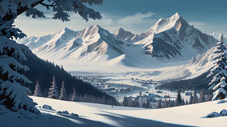 Free stock image of Serene Winter Wonderland created by Infinity Focus