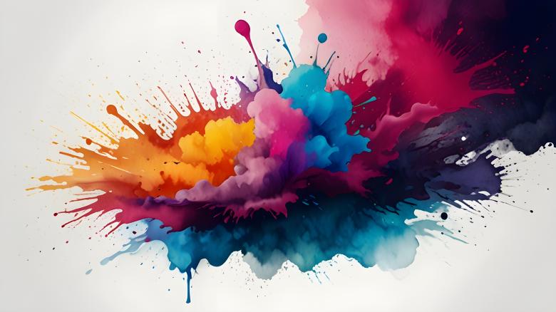 Free stock image of Colorful Watercolor Splash Art Texture created by Infinity Focus