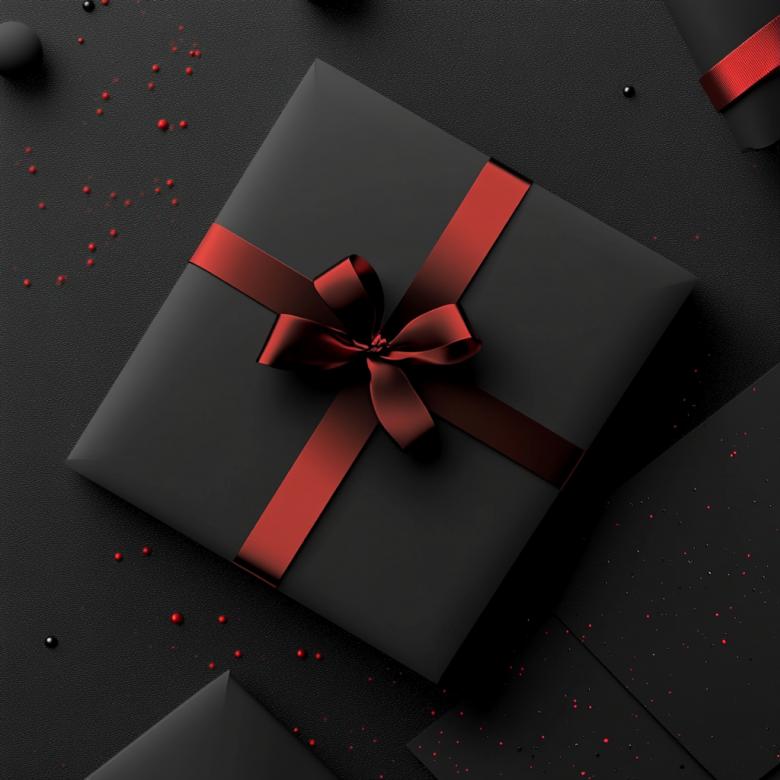 Free stock image of Ribboned Gift Box Display created by Rizwana Khan